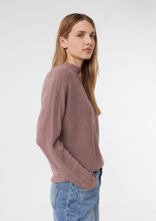 Actual product image Comma Strickpullover Viskosestretch-Pullover mit Rippdetails (32)