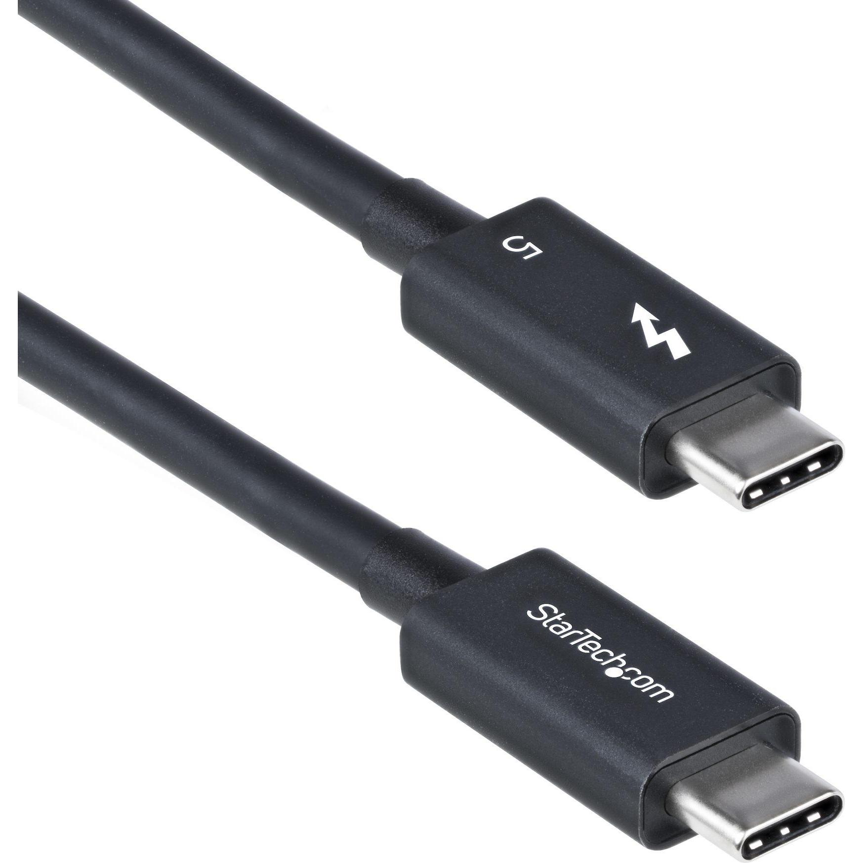 StarTech Cable Thunderbolt 5, 240W PD, 8K, 0,8m (0.80 m, USB 4.0, 240 W), Cavo USB