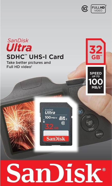 Actual product image SANDISK Ultra (32 GB, SDHC, U1, UHS-I)