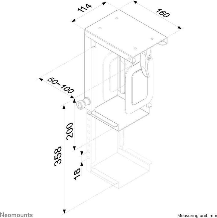 Image du produit Neomounts Cpu-D075black