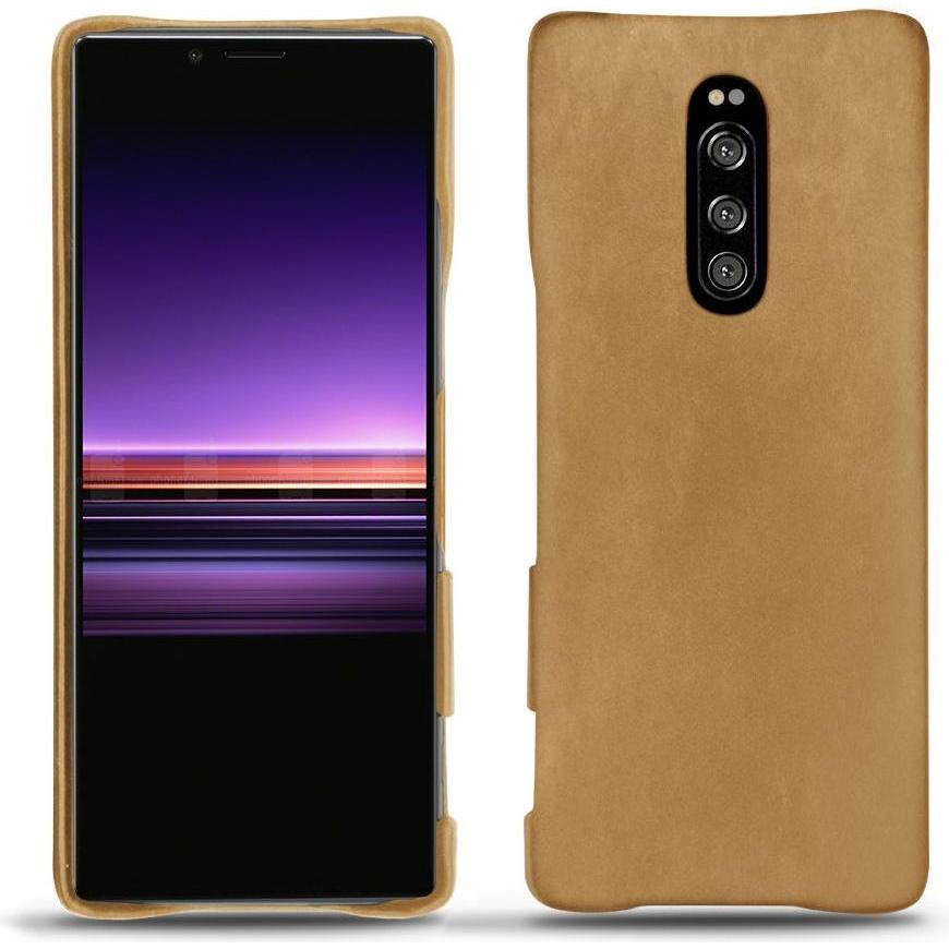 Noreve Lederschutzhülle (Sony Xperia 1), Smartphone Hülle, Braun