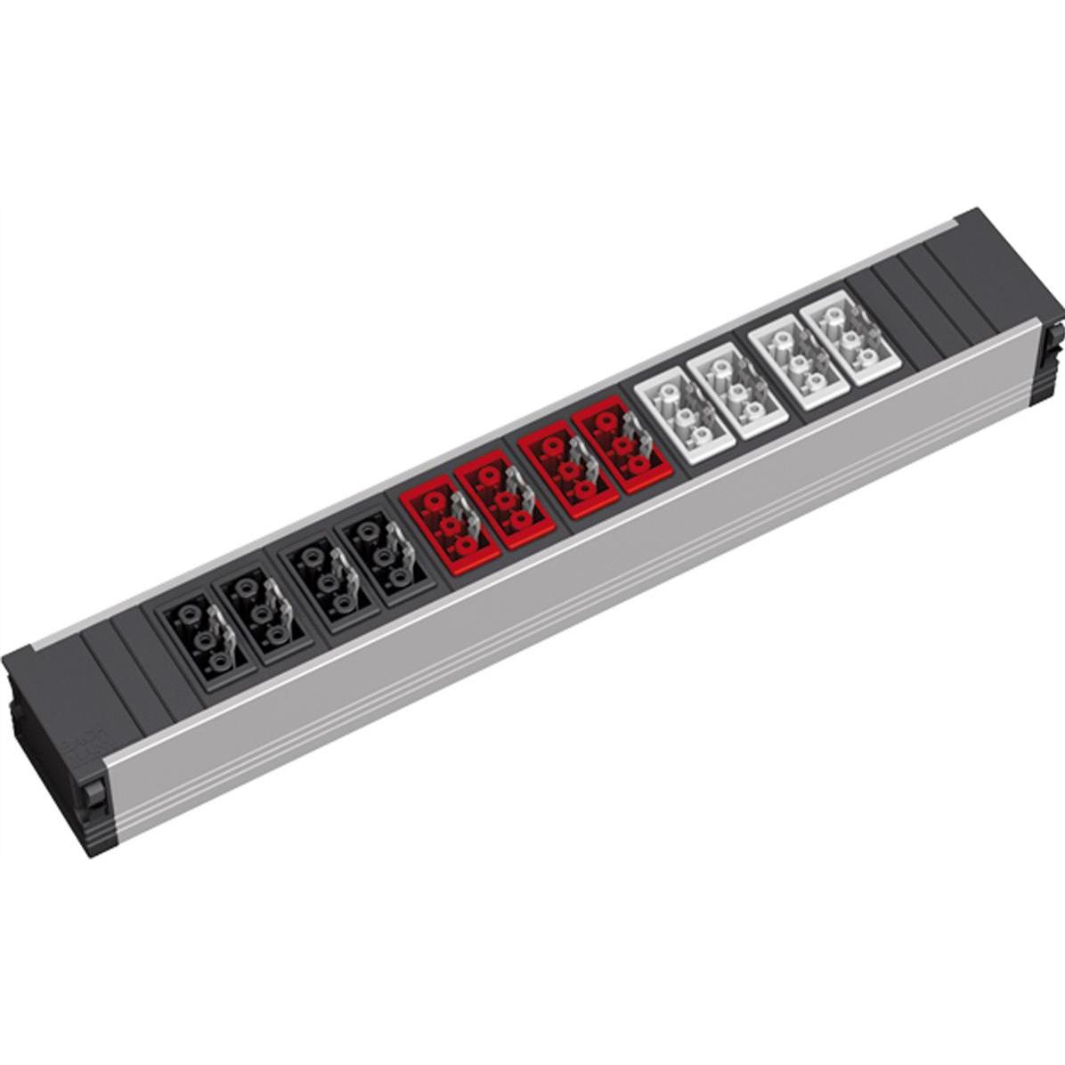 Bachmann Consolidation Point 4xSw 4xRot 4xGST18 schwarz 4xGST18 rot (12x) (919.2004)