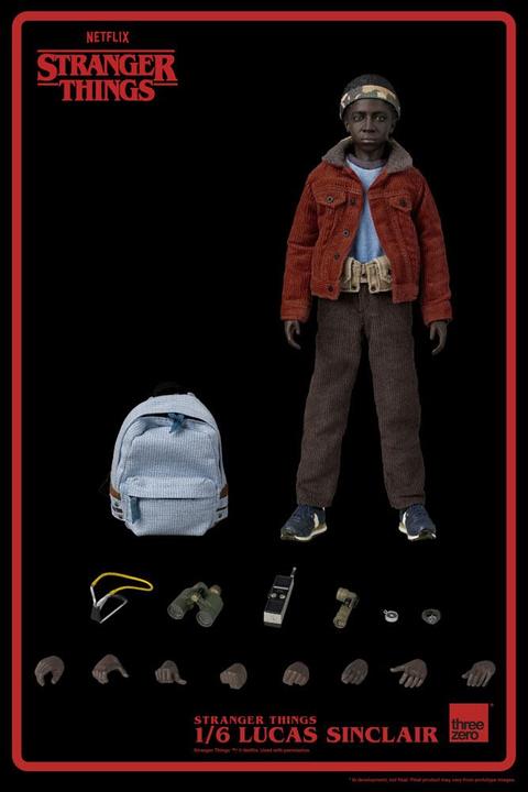 Image du produit ThreeZero Stranger Things figurine 1/6 Lucas Sinclair 23 cm