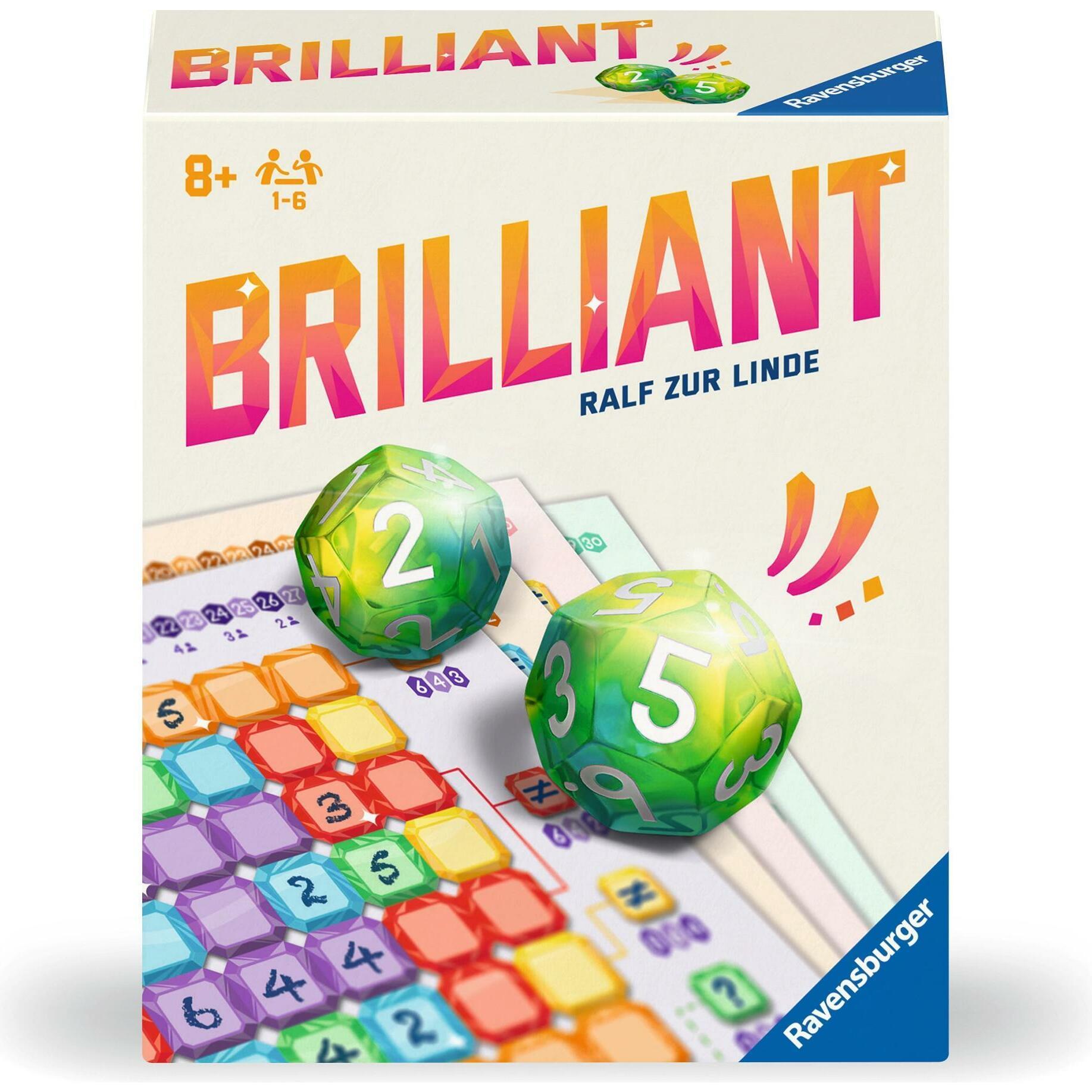 Ravensburger 23491 - Brilliant - Spiel für Würfelfans ab 8 Jahren - Gesellschaftsspiel geeignet (Multilingual)