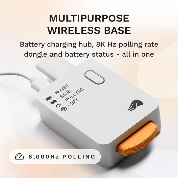 Produktbild Glorious Model D 3 Wireless Mouse White (Kabellos)