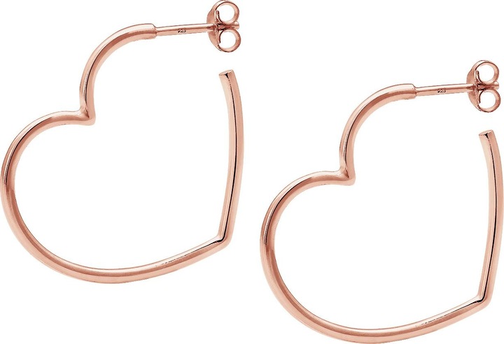 Produktbild Elli Ohrringe Creolen Herz Liebe Verspielt Filigran 925 Silber (925er Sterling Silber)