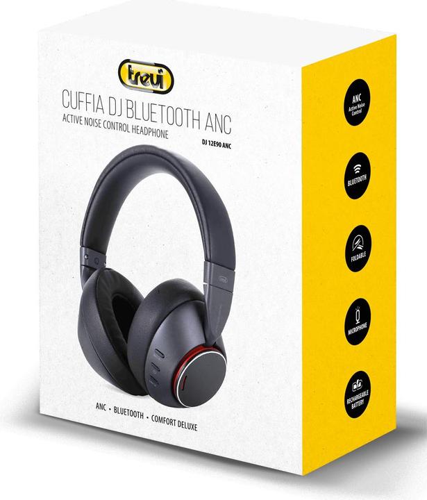 Immagine prodotto Trevi Auricolari Bluetooth Dj Con Riduzione Del Rumore Dj 12e90 Anc (ANC, 25 h, Cablato)
