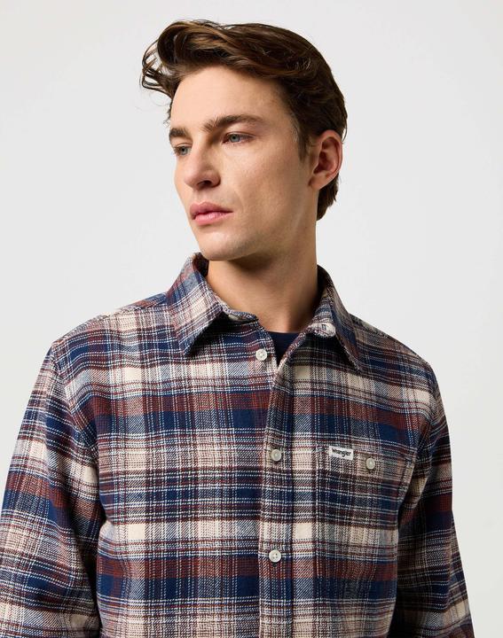 Actual product image Wrangler Langarmhemd Brushed 1 Pkt Shirt (XXL)