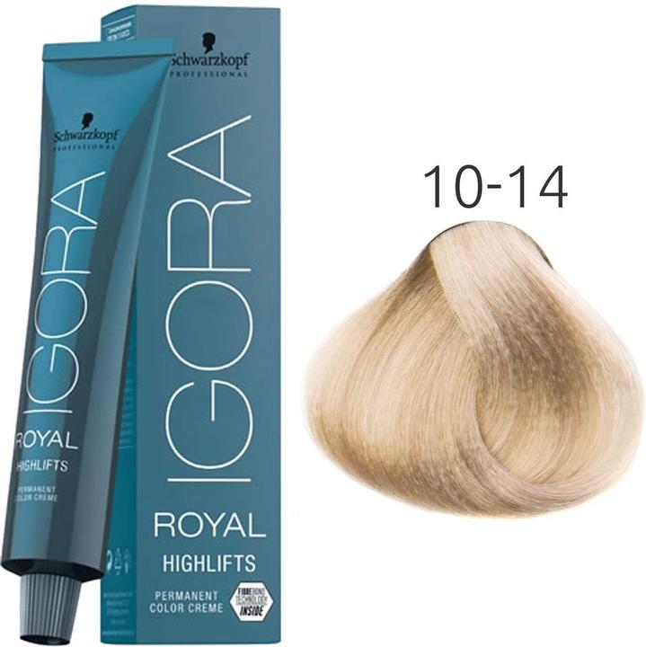 Immagine prodotto Schwarzkopf Professional Igora Royal Highlifts - 10-14 (10-14 Cendré Beige Ultra biondo)