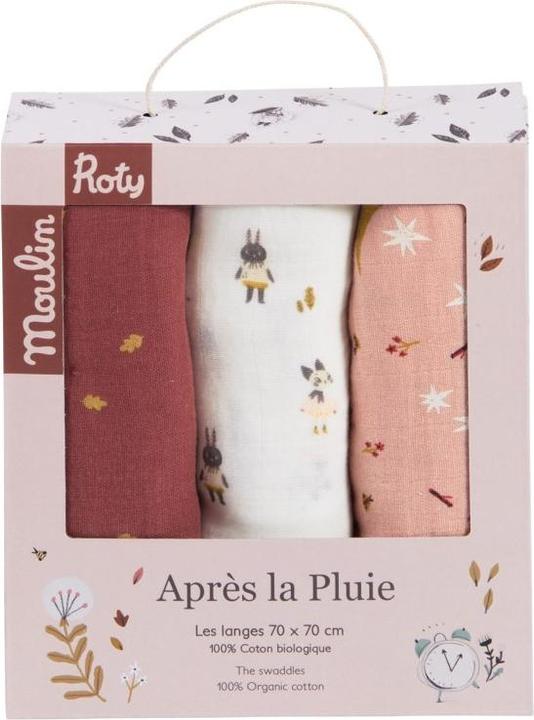 Produktbild Moulin Roty Set von 3 Windlen (Figuren/Sterne/Blätter) Après la Pluie (70 cm, 70 cm)