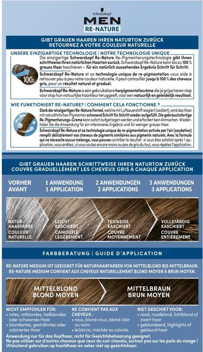 Produktbild Schwarzkopf Men Re-Nature Re-Pigmentierung (MEDIUM)