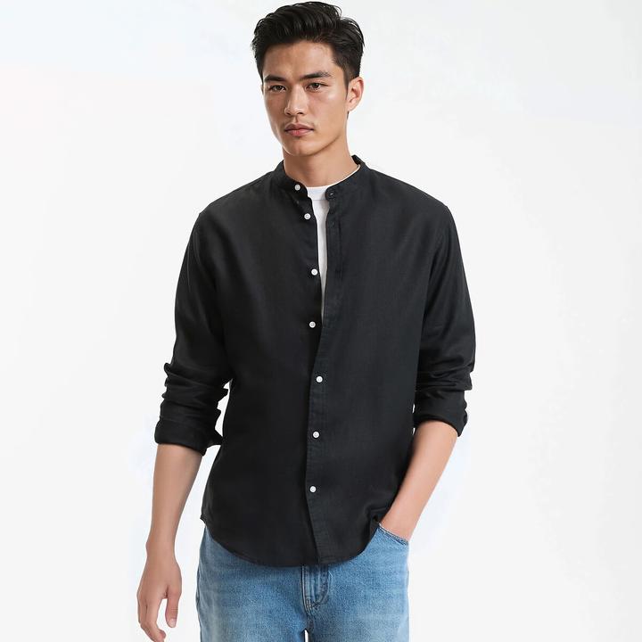 Immagine prodotto La Redoute Collections Camicia a maniche lunghe con collo alto (M)