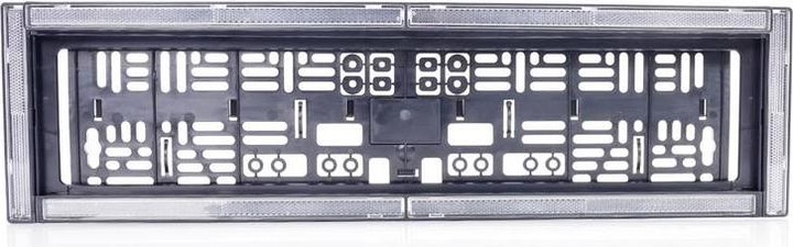 Actual product image WAS W253 2120 Licence plate holder, reflector (W x H x D) 584 x 163 x 32mm (Front)