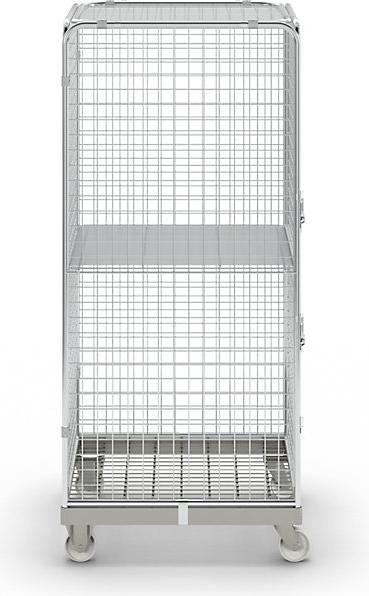 Actual product image kaiserkraft Anti-theft container with steel rolling plate (500 kg)