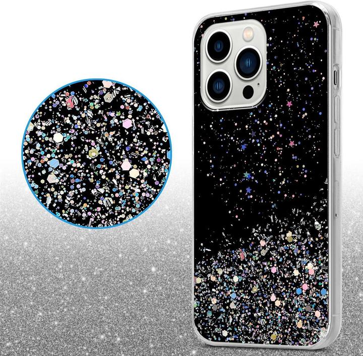 Actual product image Cadorabo TPU cover sparkling glitter (Apple iPhone 13 Pro Max)