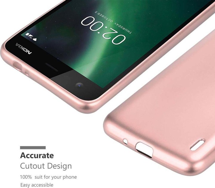 Produktbild Cadorabo TPU Matt Metallic Cover (Nokia 2)