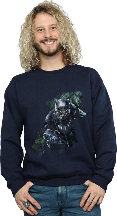 Produktbild Schwarzer Panther Wild Silhouette Baumwolle Sweatshirt (XL)
