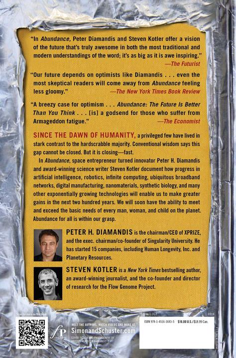 Produktbild Abundance (Englisch, Peter H. Diamandis, Steven Kotler, 2014)