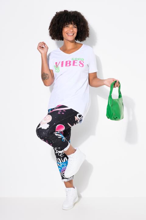 Produktbild Angel of Style Hose, Joggpants, Crinkle mit Grafitti, Elastikbund (50)