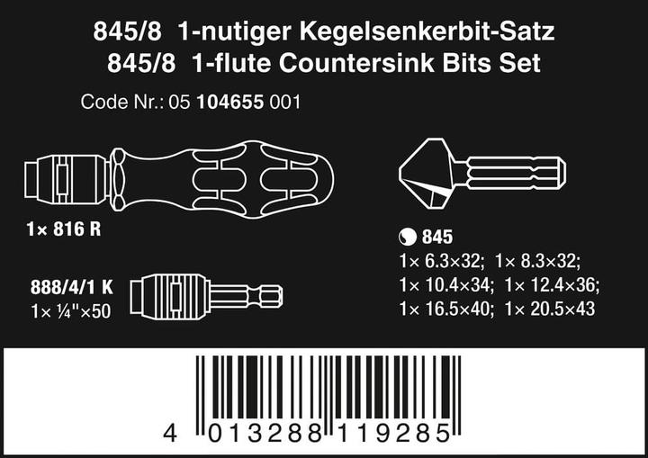 Immagine prodotto Wera 845/8 (6,3 - 20,5 mm)