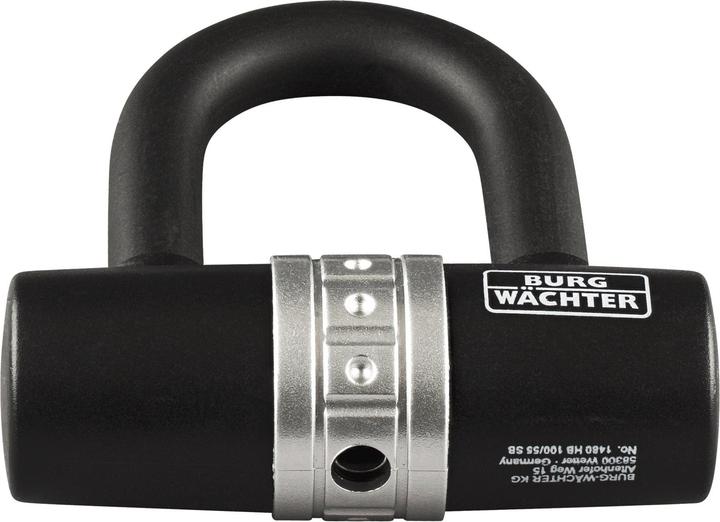 Actual product image Burg Wächter BURG-WŽCHTER U-bolt bicycle lock 1480 HB, black