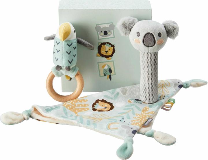 Nuby Set per bambini pappagallo-koala-leone, 3 pezzi