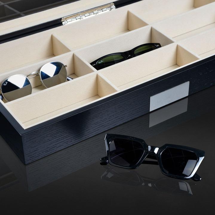 Produktbild Heisse & Söhne Sonnenbrillenbox Monteray 9 - Schwarz