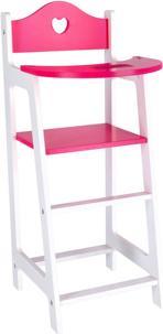 Produktbild My Beautiful Dollsroom Dolls Room Möbel Hochstuhl Weiss 22x27x53Cm