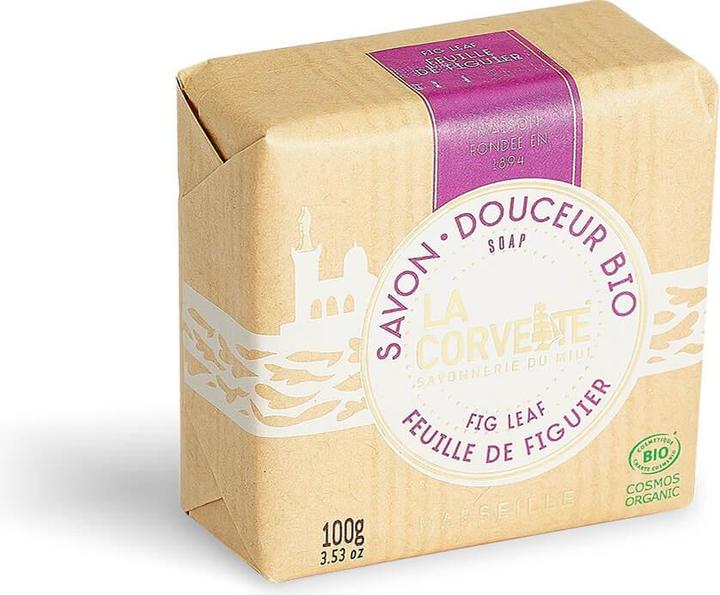 Actual product image La Corvette douceur bio feuille de figuier solid (Hard soap, 100 g)