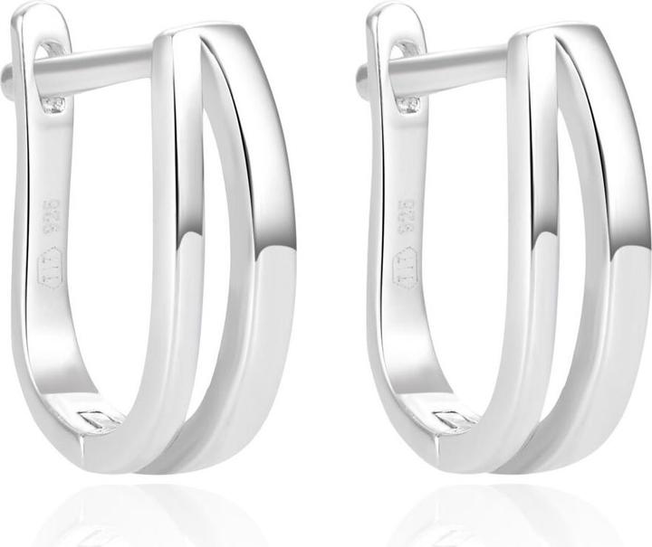 Actual product image Beneto Fashion women's silver earrings AGUC1466 (L)