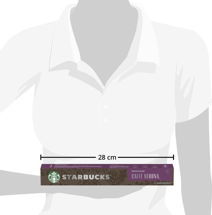 Actual product image Starbucks Caffè Verona by Nespresso Dark Roasts (10 x Port.)