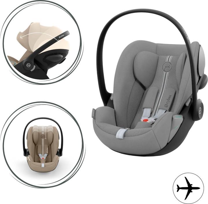 Image du produit Cybex CLOUD G I-SIZE PLUS Stone Grey | gris moyen (Coque auto, Norme ECE R129/i-Size)