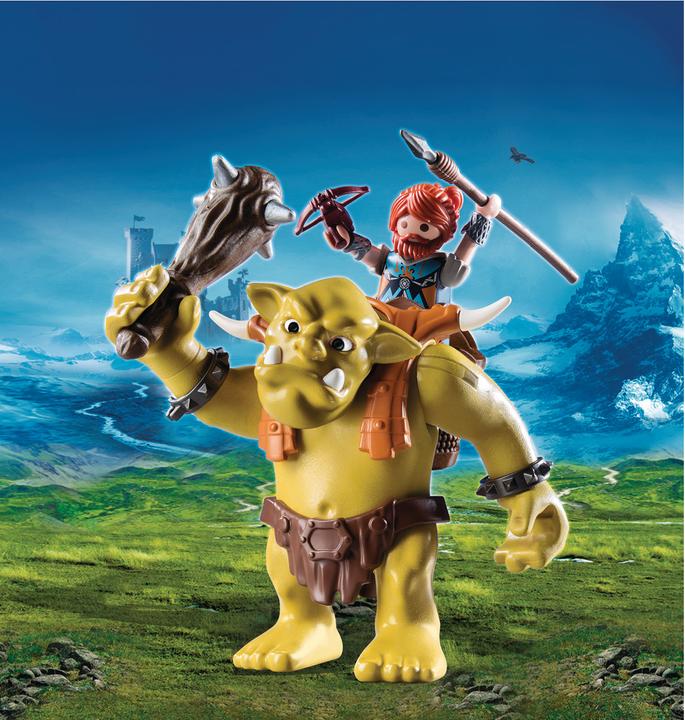 Produktbild Playmobil Knights Riesentroll mit Zwergenrucksack (9343)