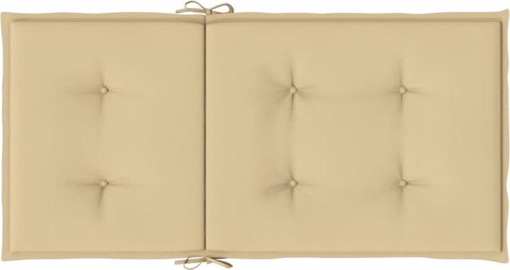 Actual product image vidaXL Low backrest cushions 4 pcs. fabric (100 x 50 x 4 cm)