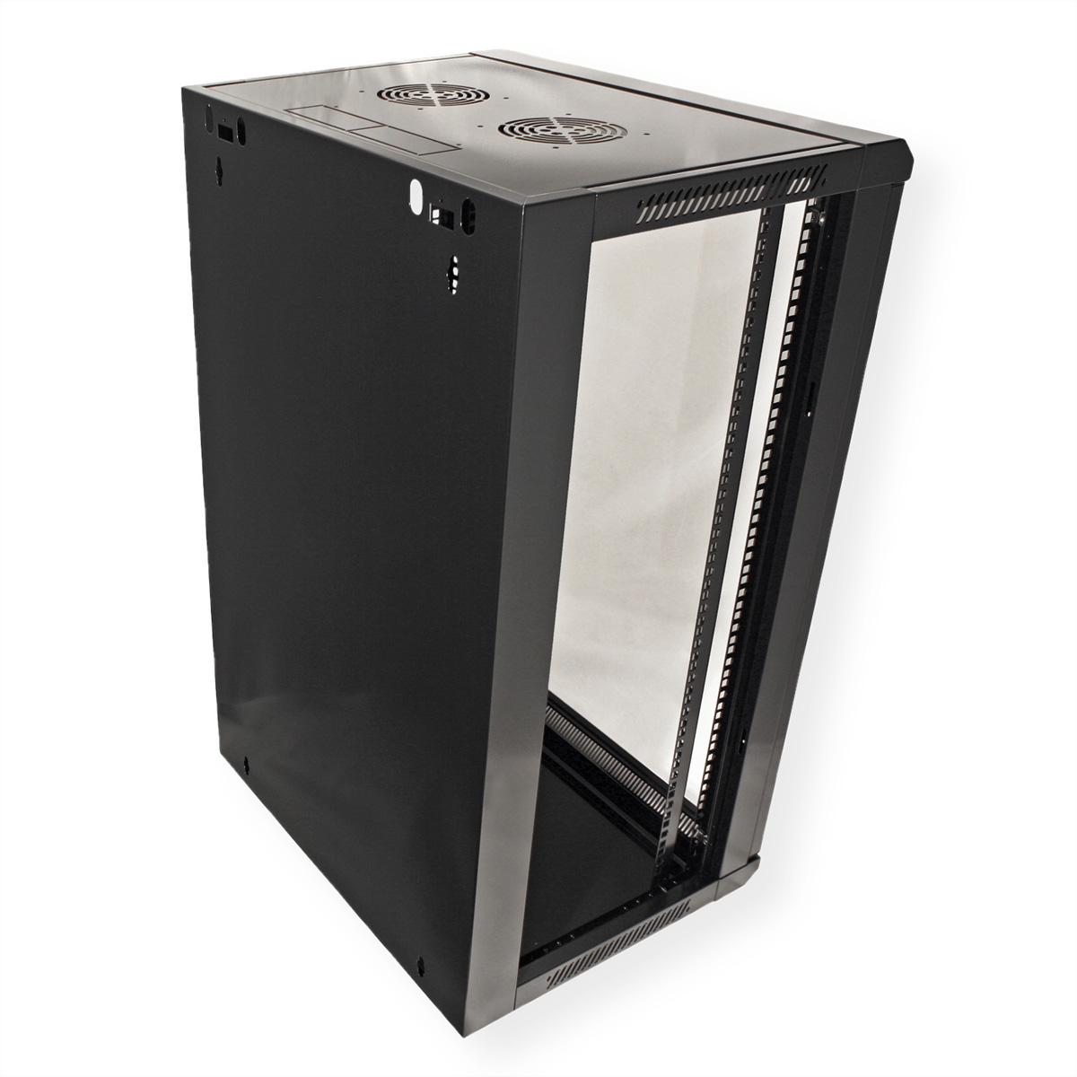 Thumbnail - Value Wandgehäuse (18 HE, 19 Zoll Rack), Serverschrank, Schwarz