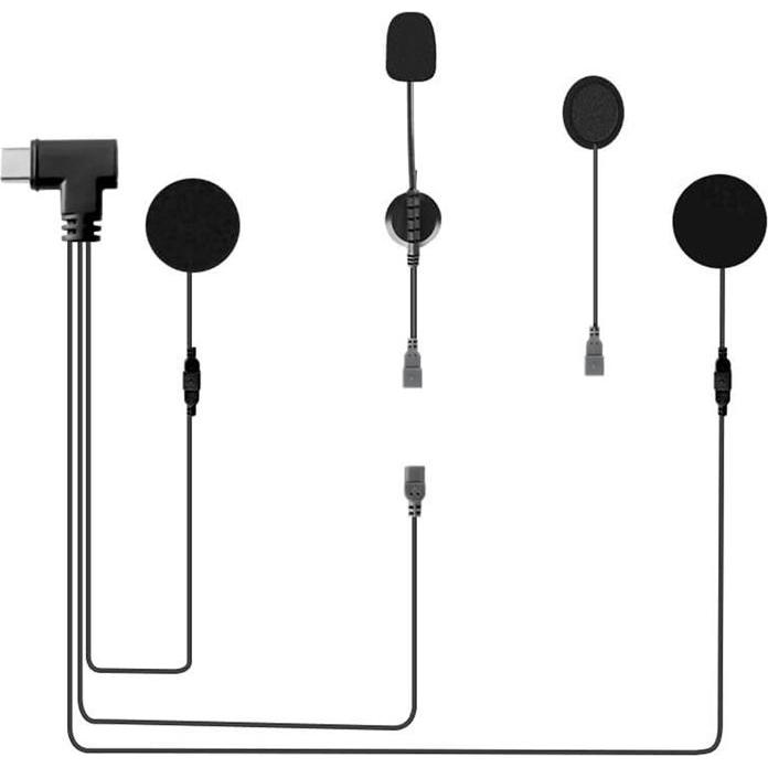 Ejeas, Radio + Interfono per moto, Type C headset for motorcycle helmet for MS8 HIFI-M3 intercom