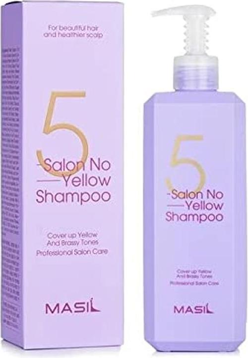 Immagine prodotto Masil 5 Salon No Yellow Shampoo 500ml (500 ml, Shampoo liquido)