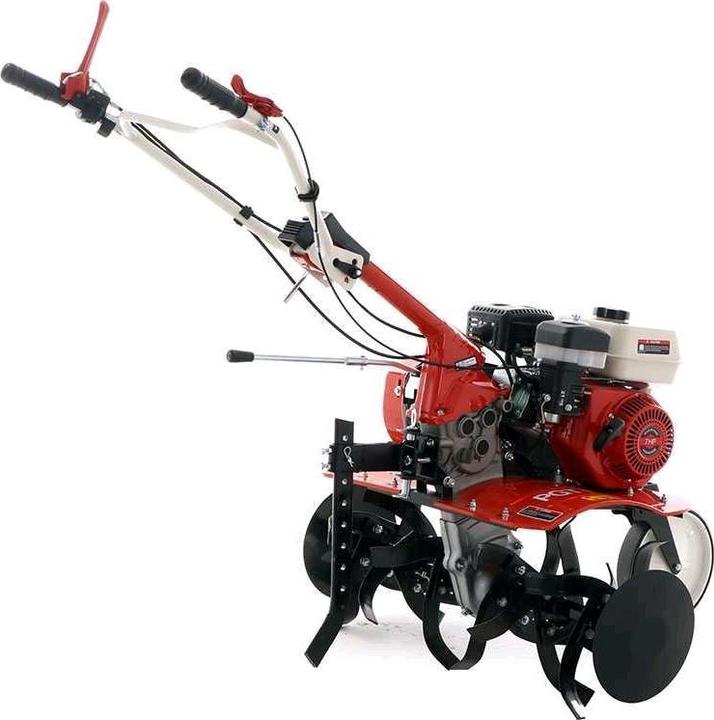 Actual product image GeoTech Motorised hoeTiller 85 cm, belt and chain drive, 208 cm