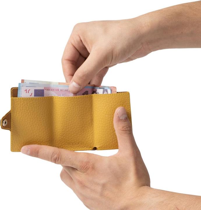 Produktbild Slimpuro Geldbörse Leder genarbtfür 8 Karten