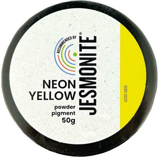 Image du produit Jesmonite Pigments de couleur néon en poudre jaune, 50g