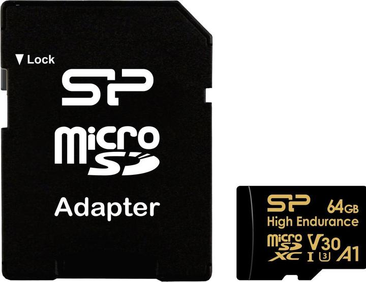 Produktbild Silicon Power 64Go MicroSD Card Golden (64 GB, microSDHC, microSDXC, U3, UHS-I)