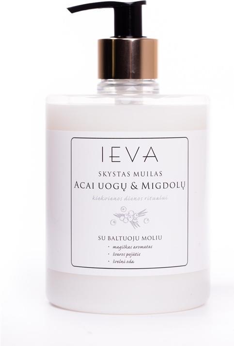 Actual product image Ieva Liquid Soap Acai & Almonds 500 ml (Liquid soap, 500 ml)