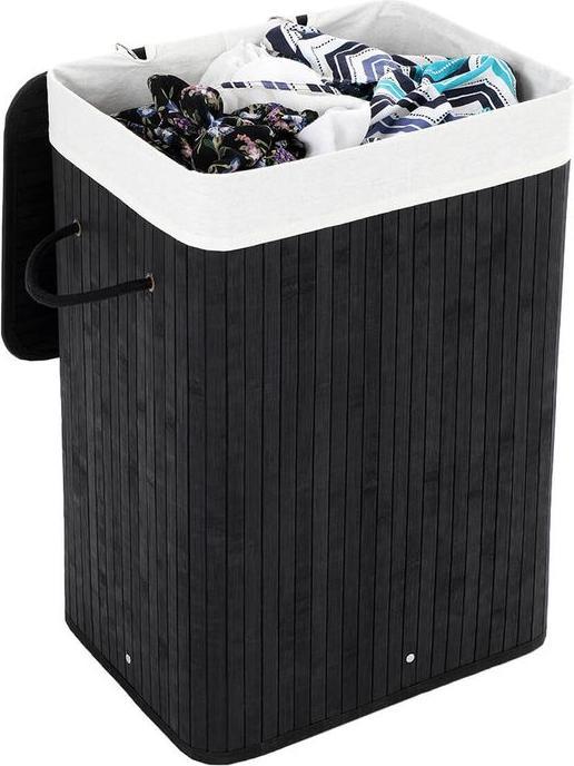 Songmics Wäschesammler schwarz (72 l)