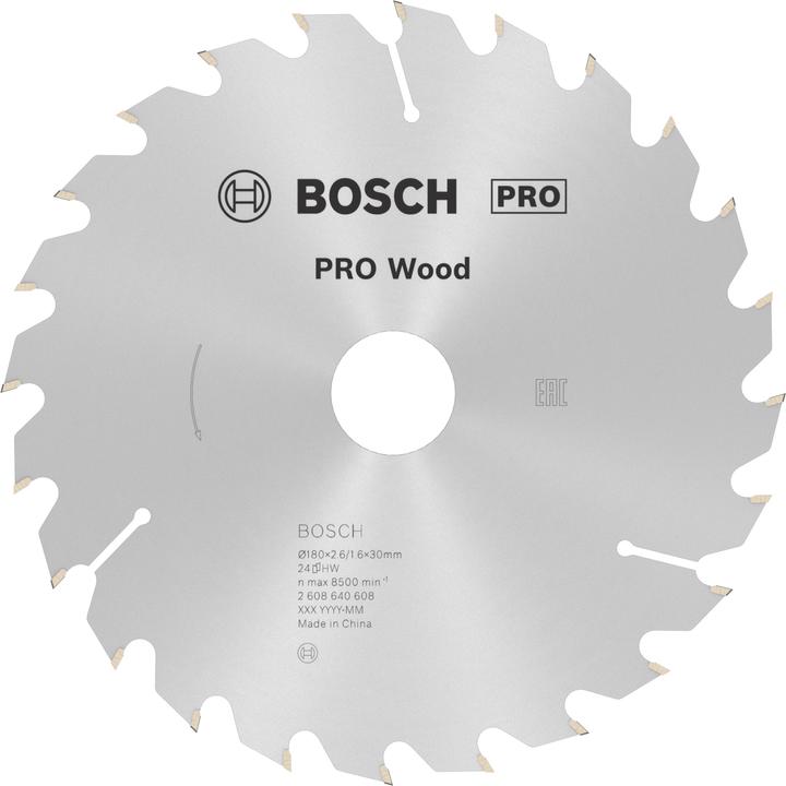 Actual product image Bosch Professional Zubehör PRO Wood circular saw blade, 180 x 2.6 x 30 mm