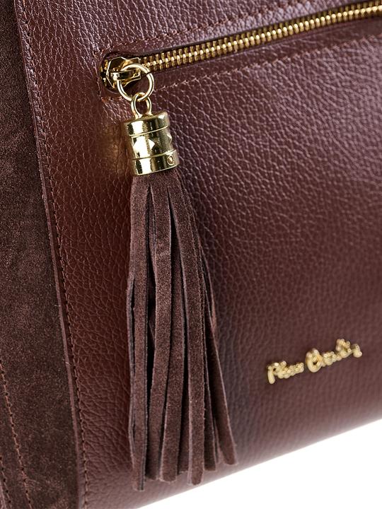 Actual product image Pierre Cardin Damen Handtasche Made In Italy - Modell Silvana Pro - 100% Leder - 40.0 X 26.0 X 17.0 Cm