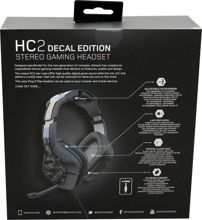 Actual product image Gioteck Headset HC2 cableg.PS4,Xbox One,Nint.Swi.,PC,3.5mm B (Cable)
