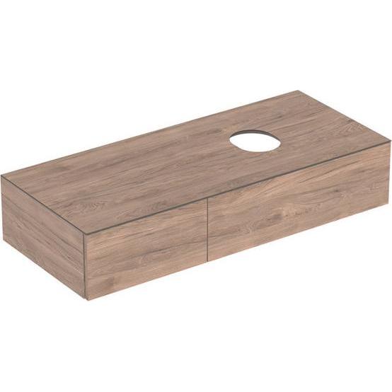 Thumbnail - Geberit, Waschbeckenunterschrank, VariForm Unterschrank für Aufsatzwaschtisch, zwei Schubladen, Ablagefläche, Geruchsver...