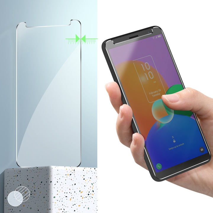 Actual product image Avizar 9H hardness glass display protection film (1 Piece, TCL 403)