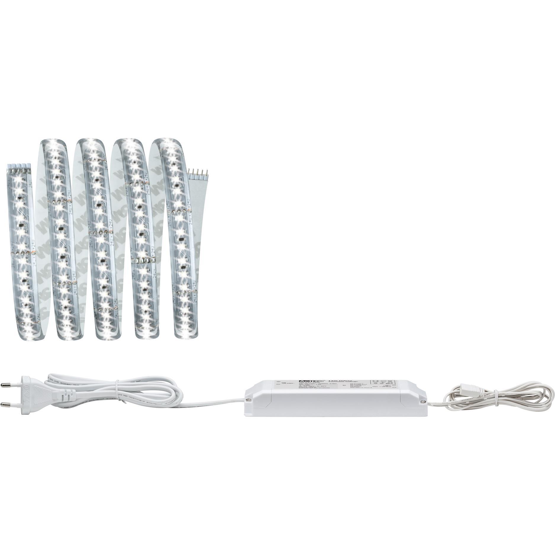 Paulmann, LED Streifen, MaxLED 1000 Stripe Set (Kaltweiss, 150 cm, Indoor)