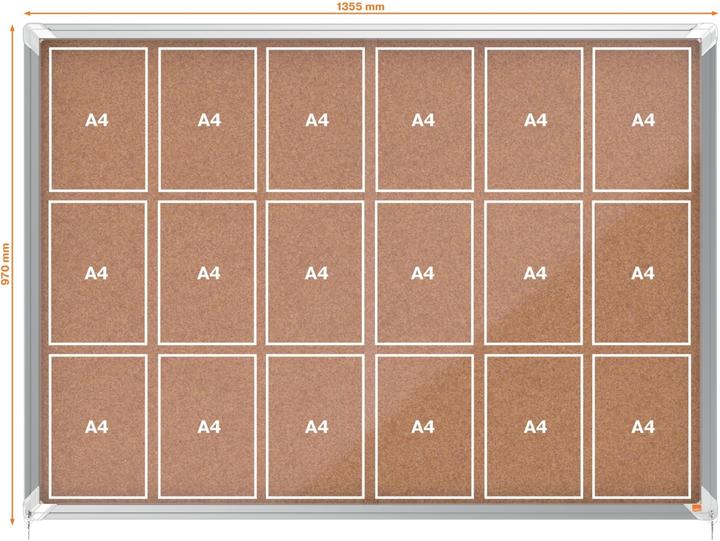 Produktbild Nobo Schaukasten Premium Plus Innenbereich Kork (Pinnwand)